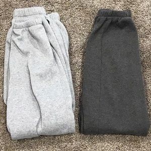 2 pc gray sweatpants XS